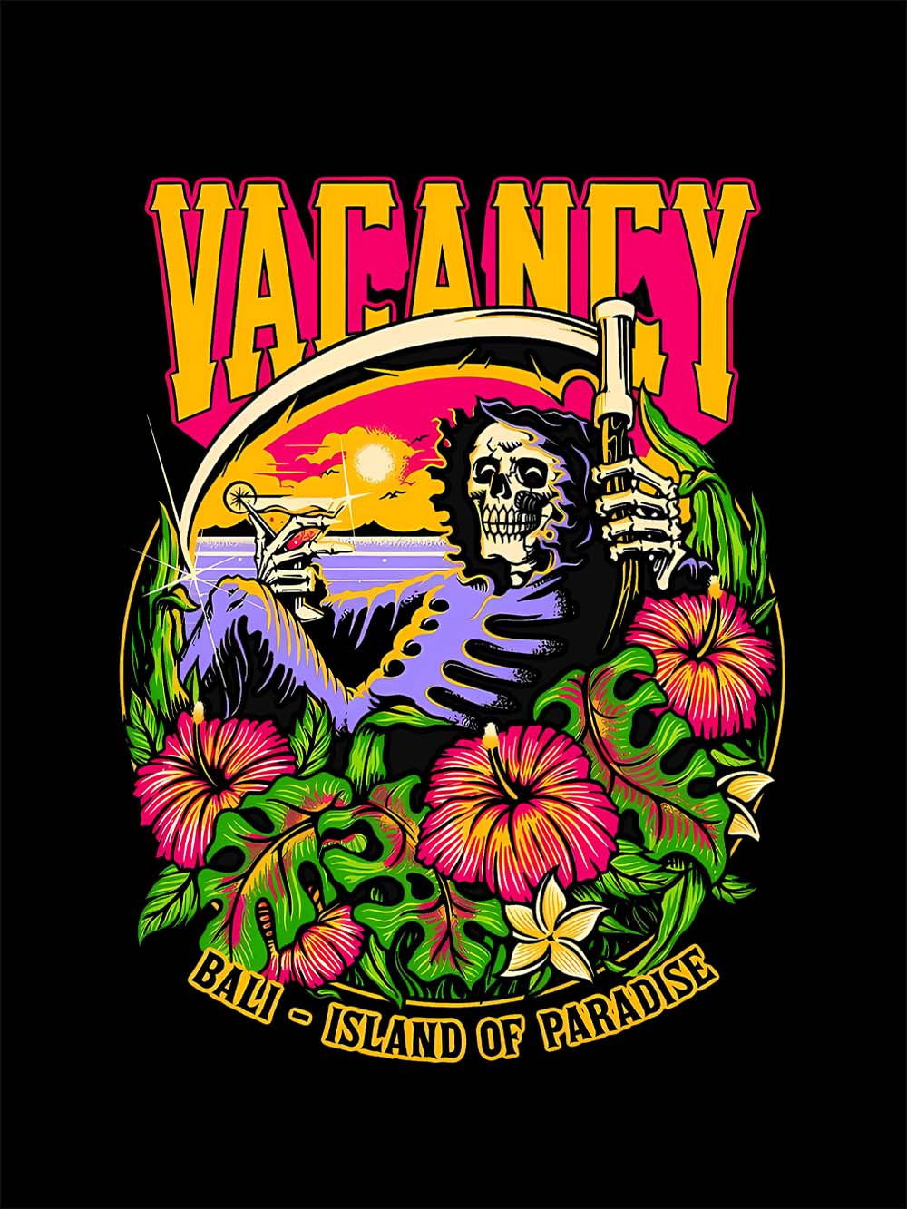VACANCY IN PARADISE WASHED TSHIRT