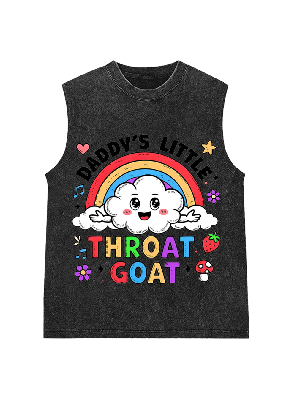 THROAT GOAT WASHED TANK TOP
