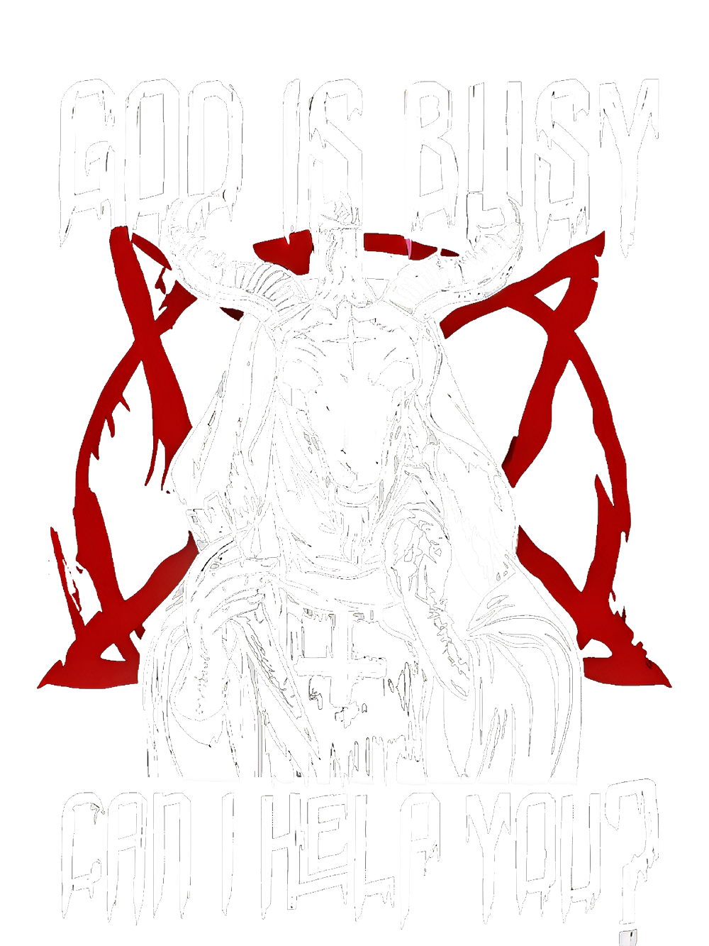 GOD IS BUSY, CAN I HELP YOU WASHED TANK TOP