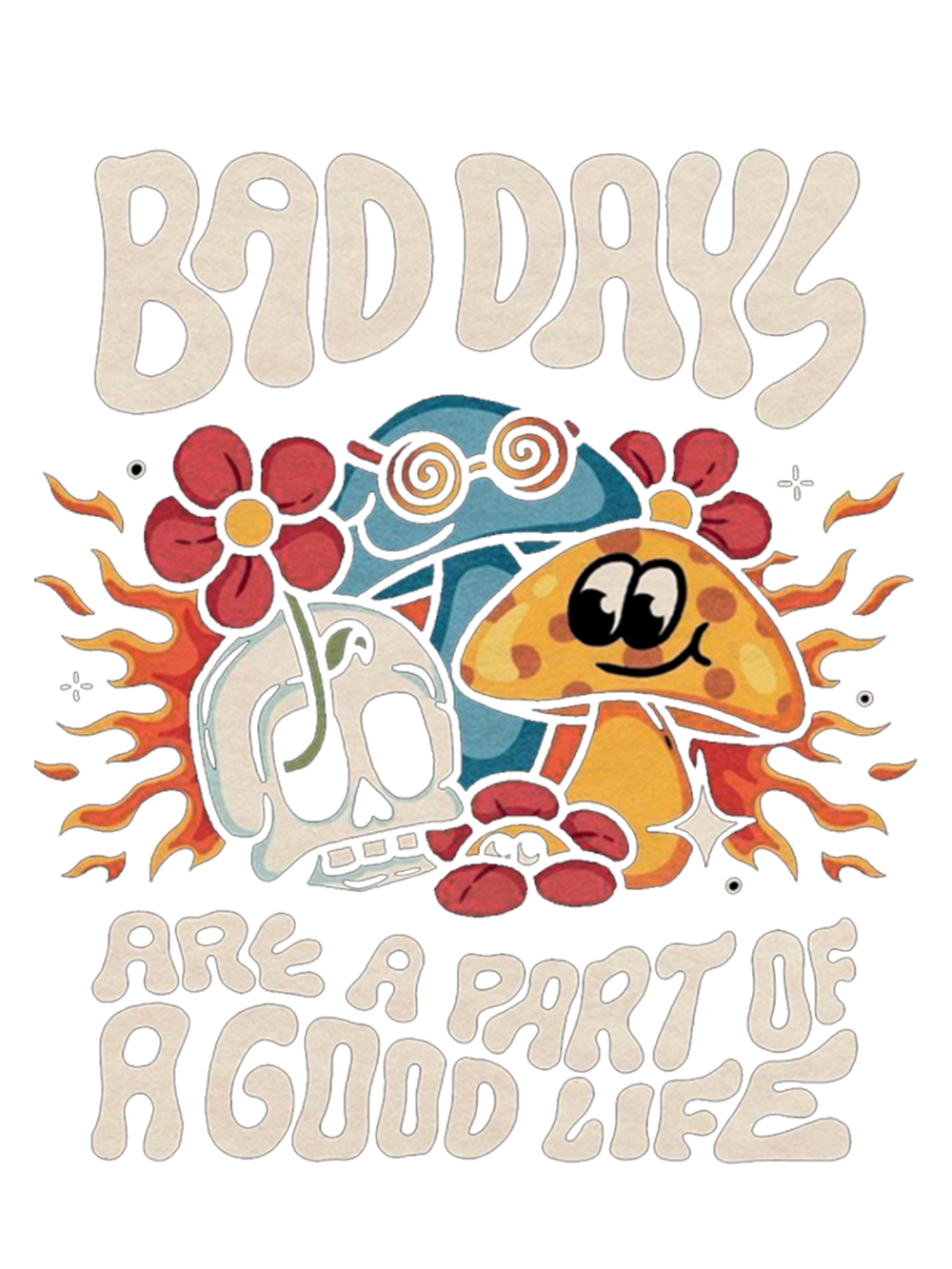 BAD DAYS ARE A PART OF A GOOD LIFE WASHED TANK TOP