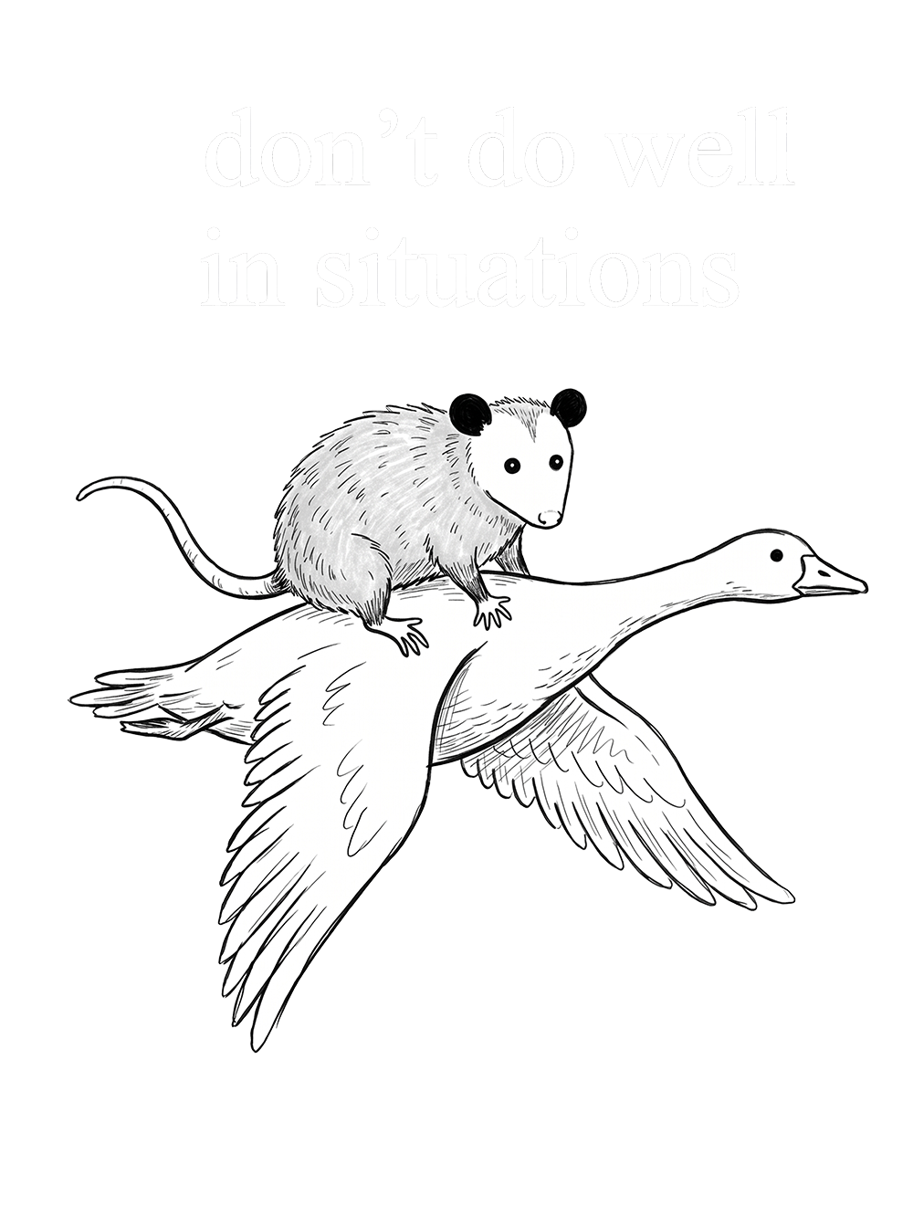 I DON’T DO WELL IN SITUATIONS WASHED TANK TOP
