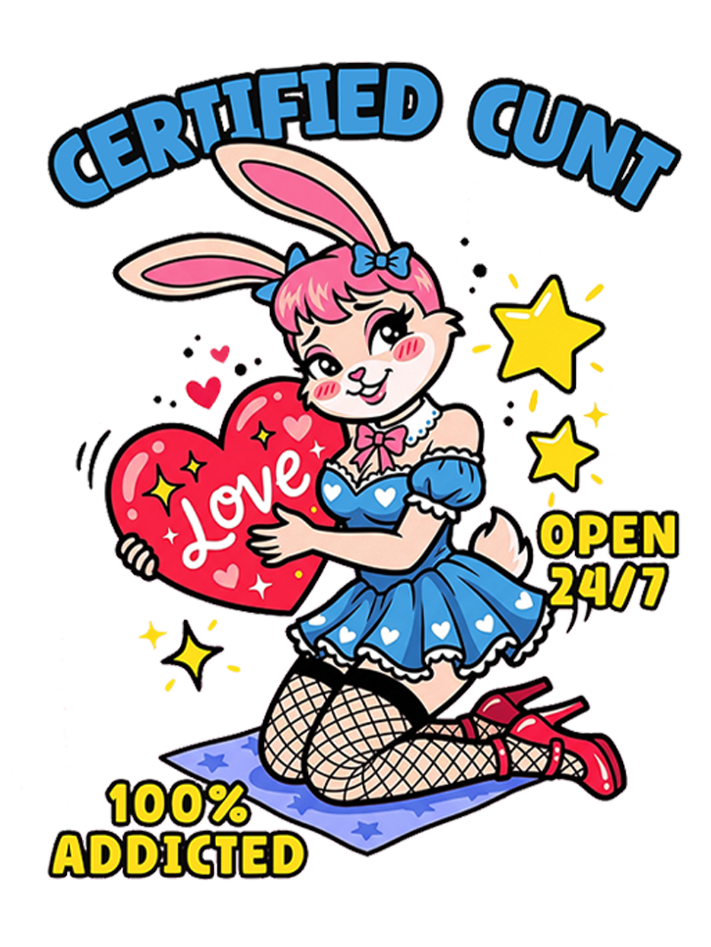 CERTIFIED CUNT WASHED TANK TOP