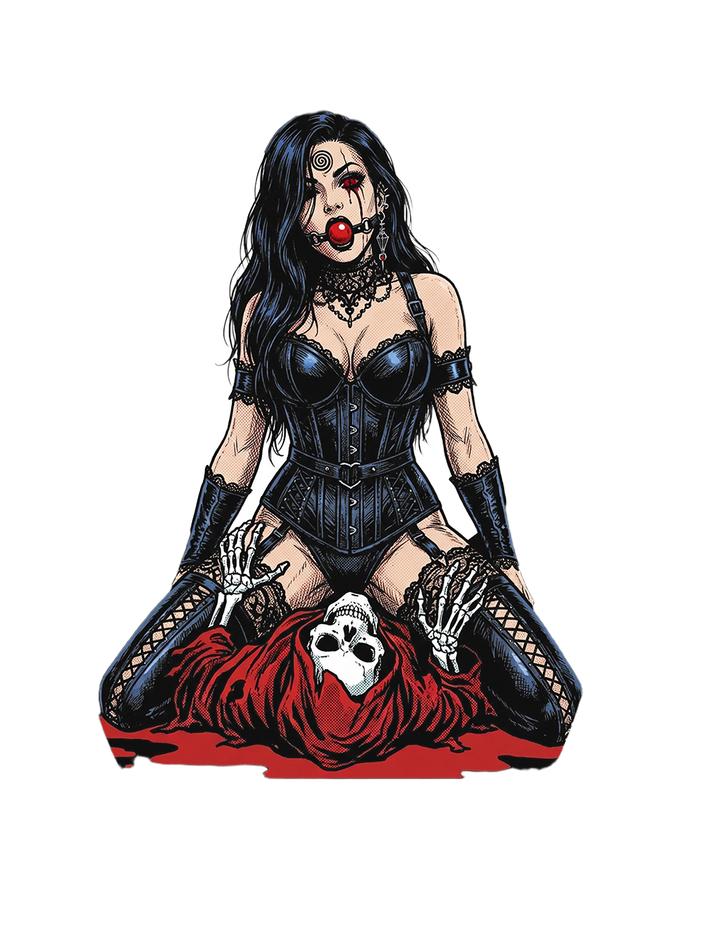 Red-eyed seductress Washed Tank Top