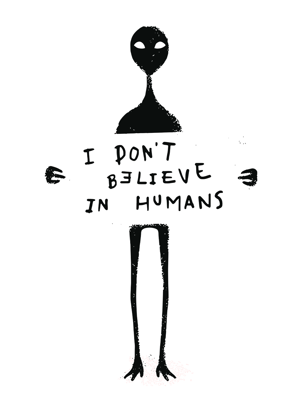 I DON'T BELIEVE IN HUMANS AAA WASHED TANK