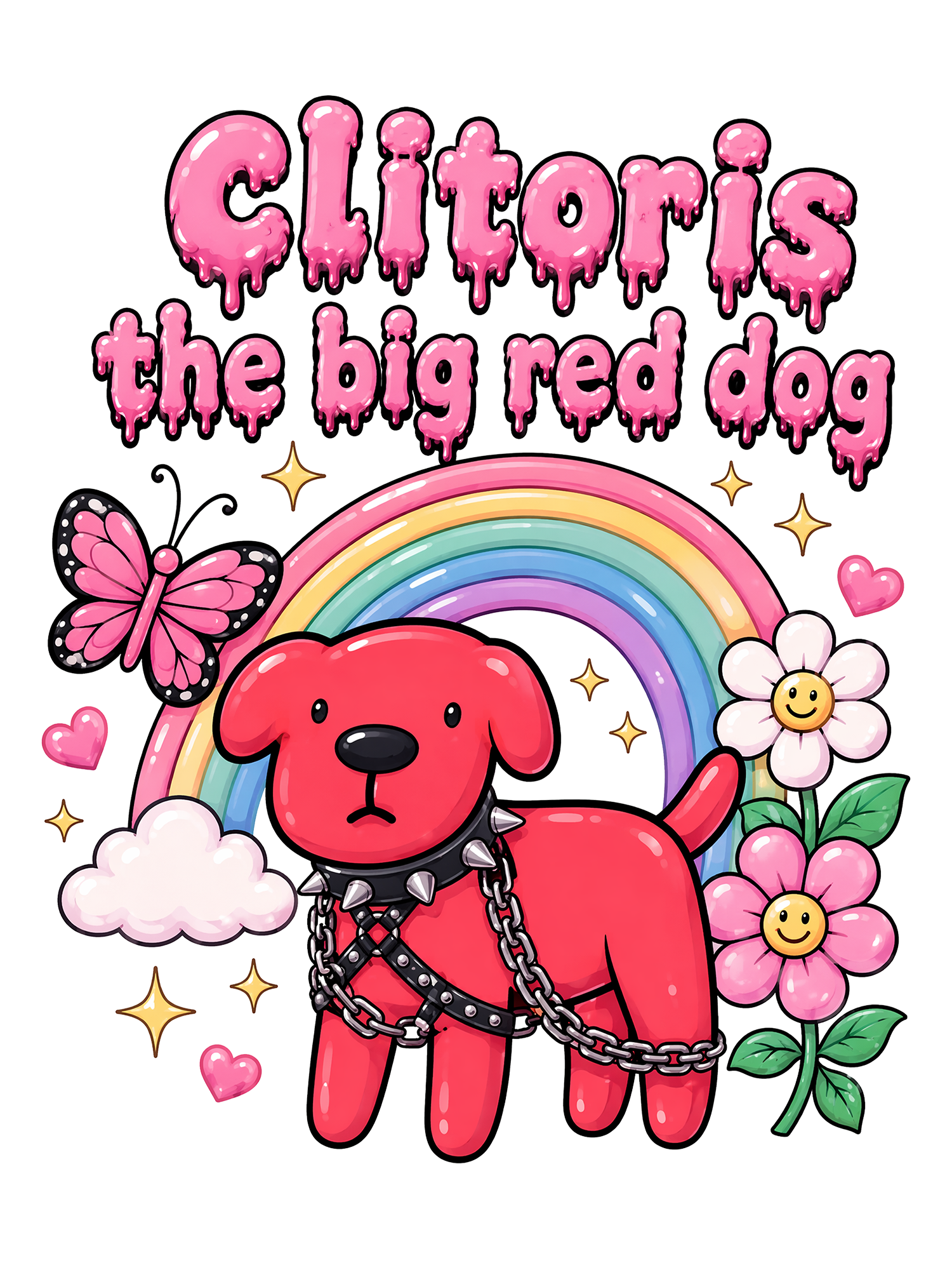 RED DOG CLITORIS AAA WASHED TSHIRT