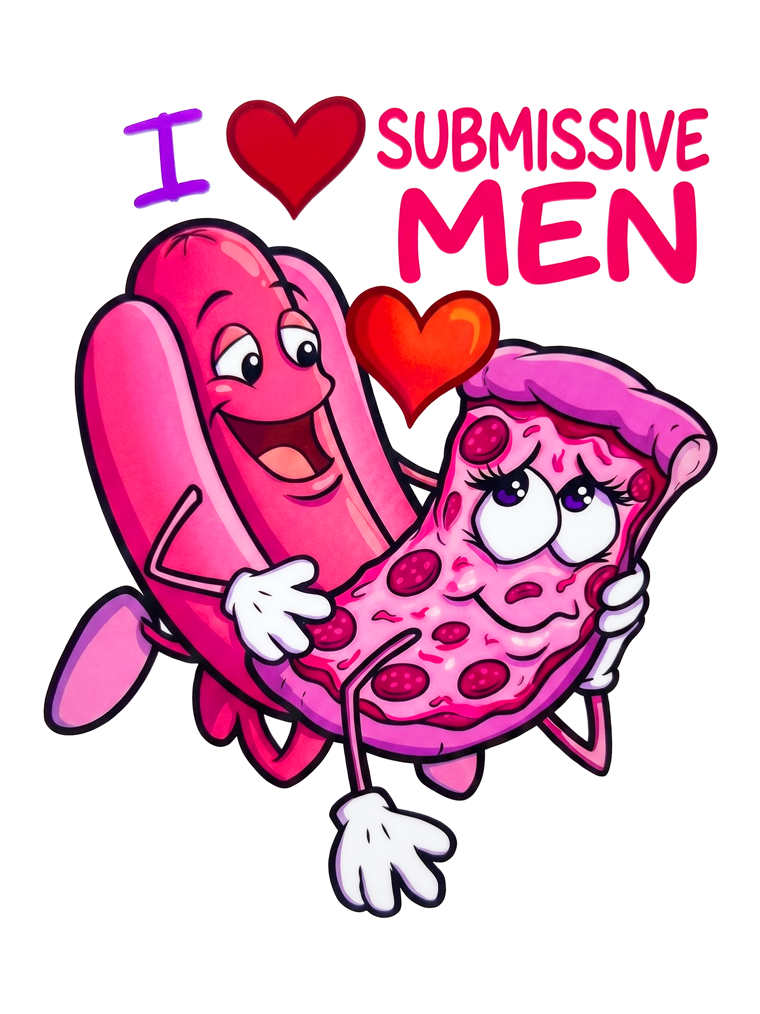 I LOVE SUBMISSIVE MEN WASHED TSHIRT