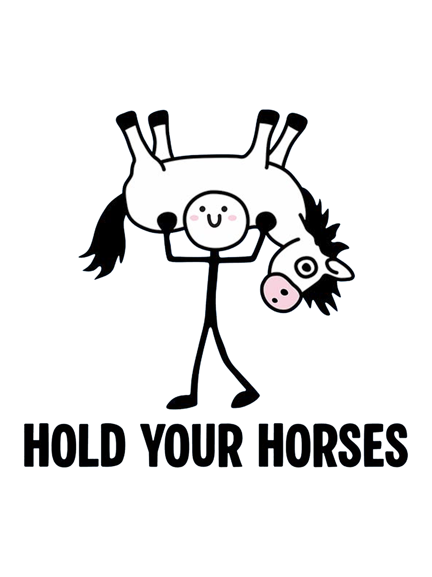 HOLD YOUR HORSES Washed Tshirt