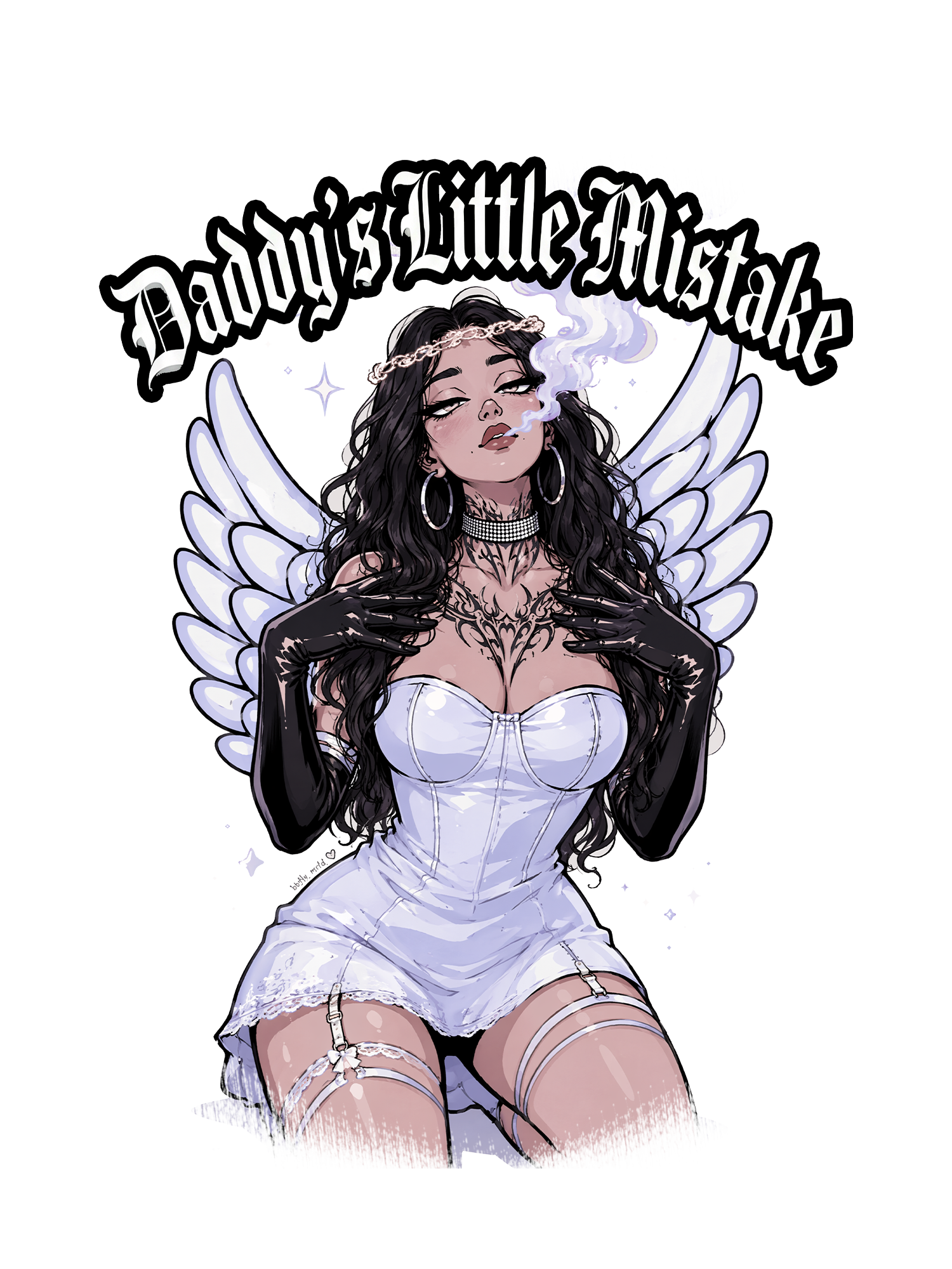 ANGEL MISTAKE GIRL AAA WASHED TSHIRT