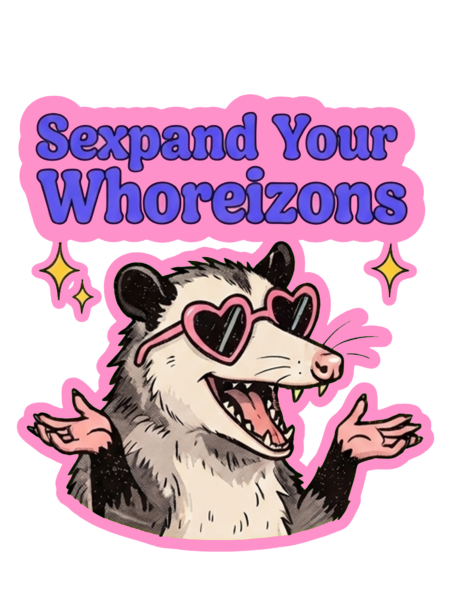 PINK POSSUM VIBES AAA WASHED TSHIRT