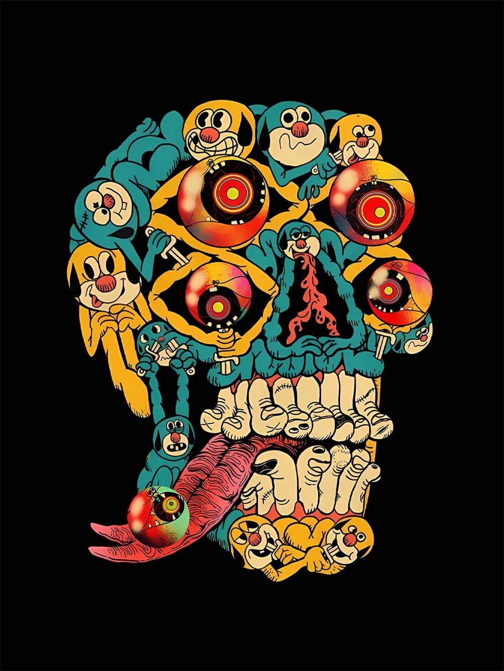 Playful Death Washed Tshirt