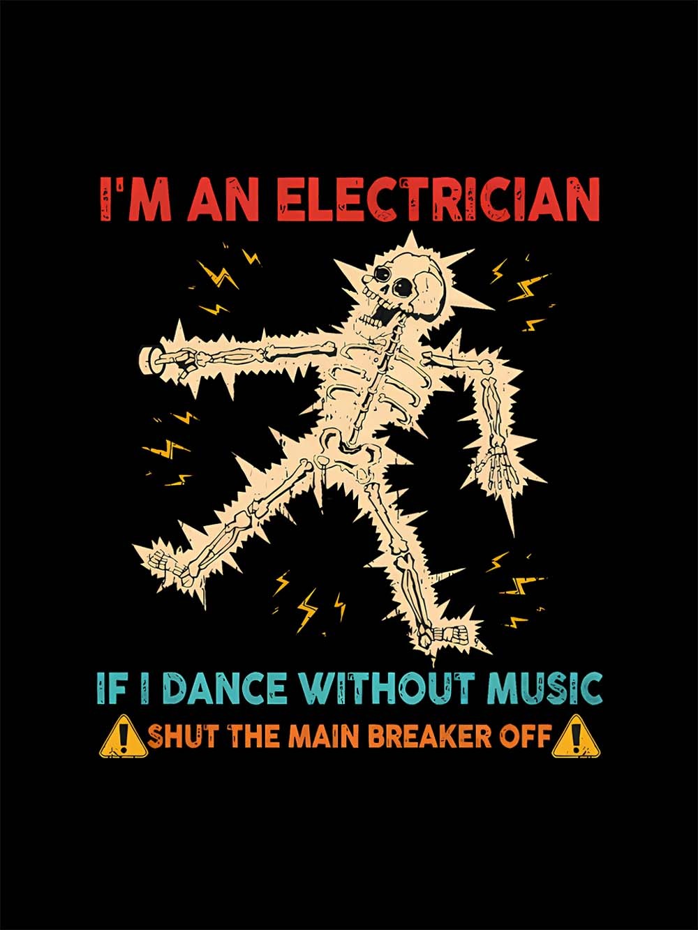 Electrician's Warning Washed Tshirt