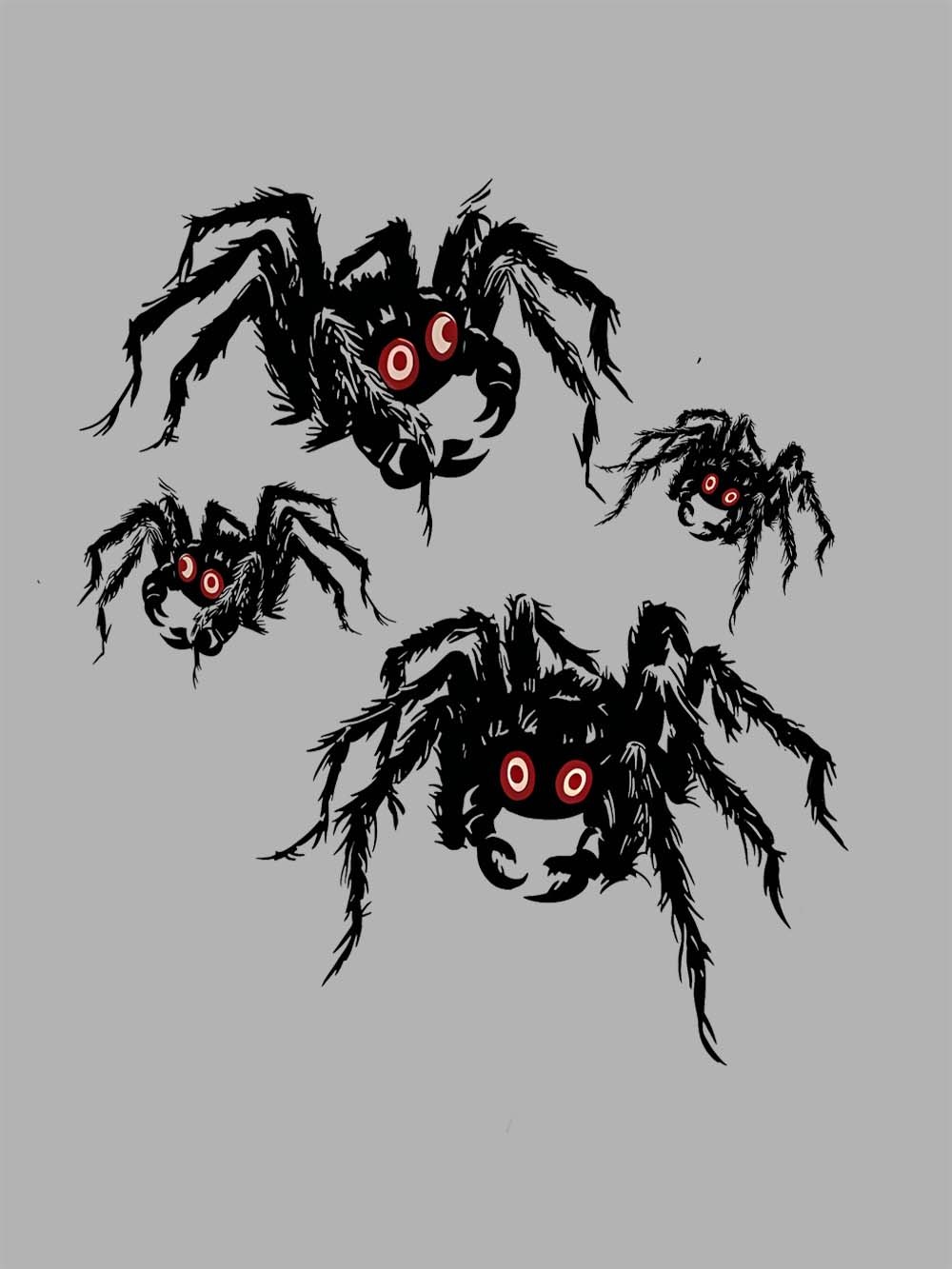 Creepy Crawling Spiders Washed Tshirt