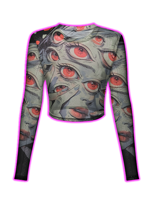 Thousand Eyes Gaze Mesh Top