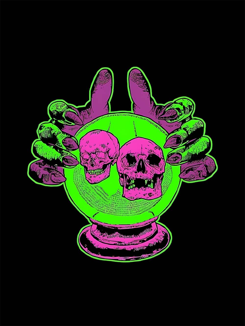 OMEN OF THE SKULLS WASHED TSHIRT