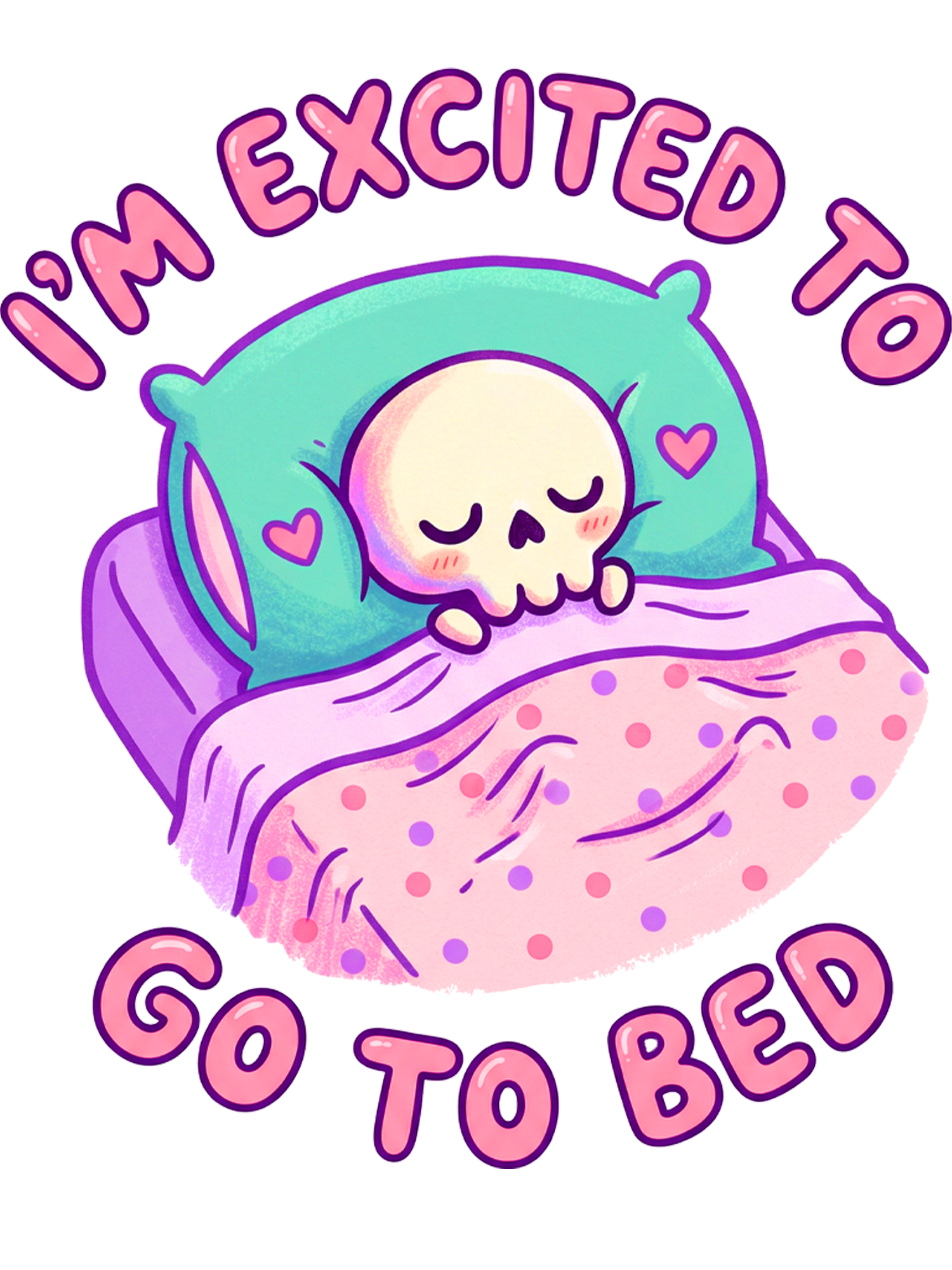 I'm excited to go to bed Washed Tshirt