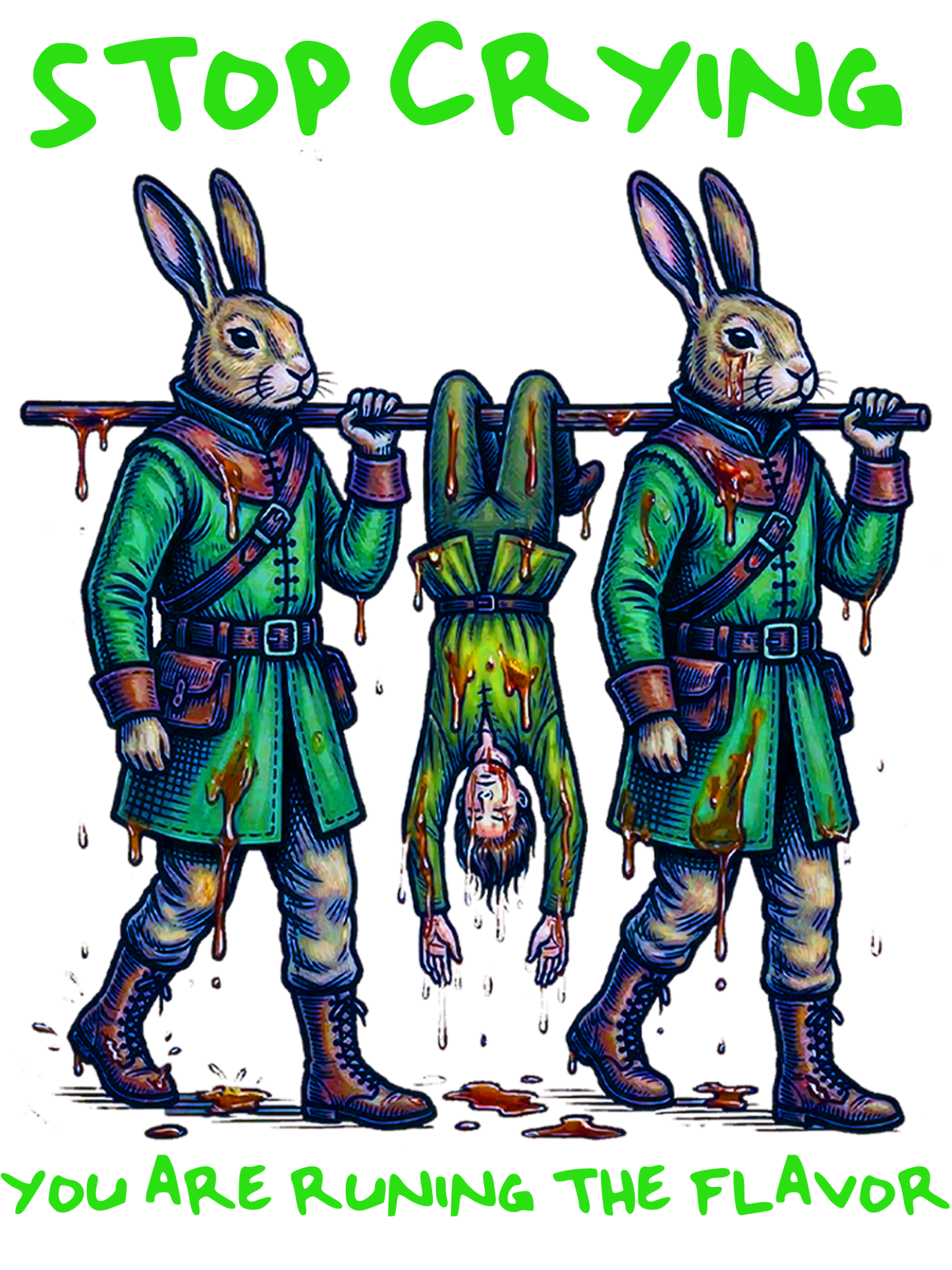 Stop Crying Washed Tshirt