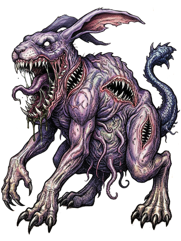 Terrifying Mutant Rabbits Washed Tshirt