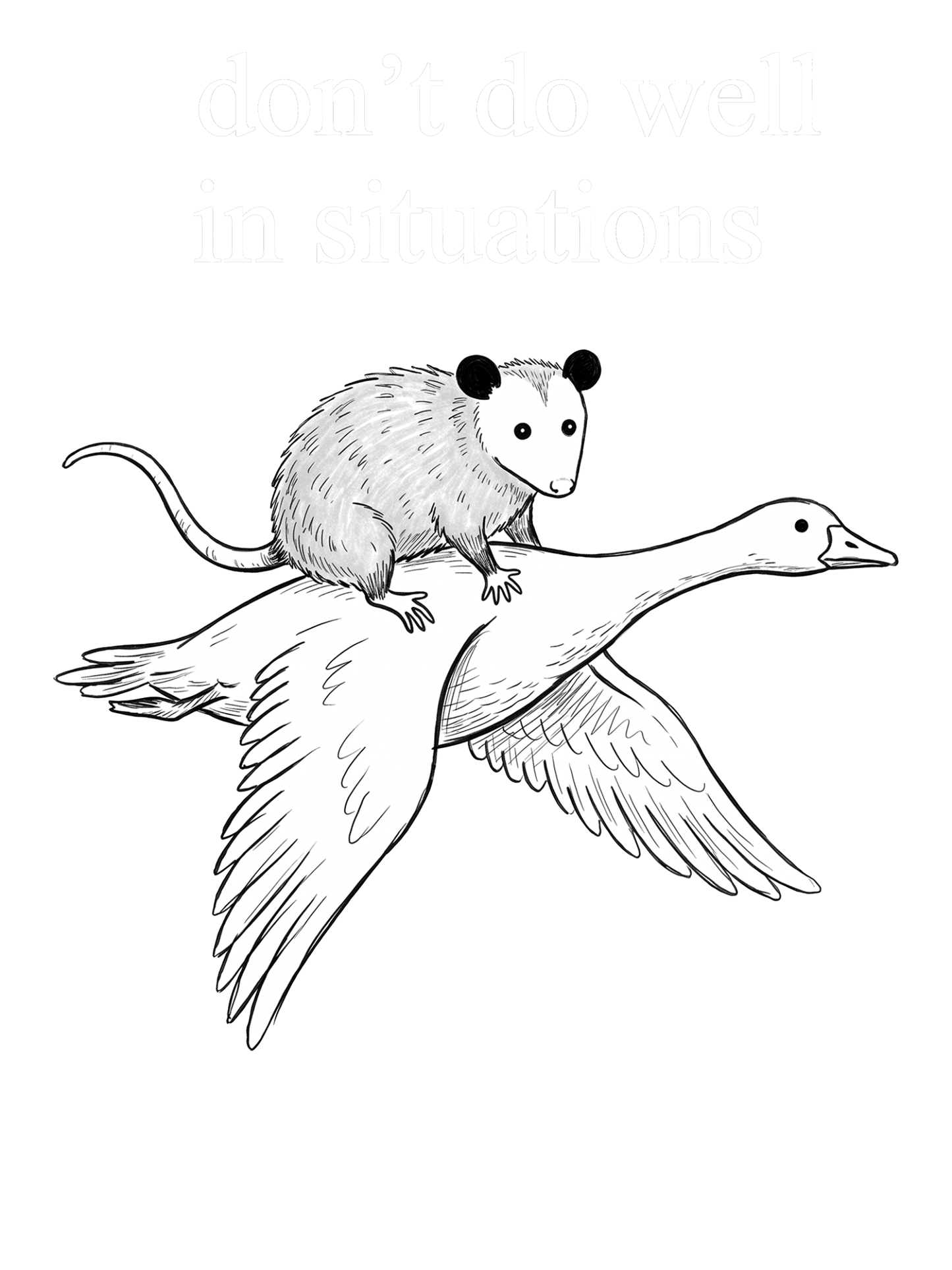 I don’t do well in situations Washed Tshirt