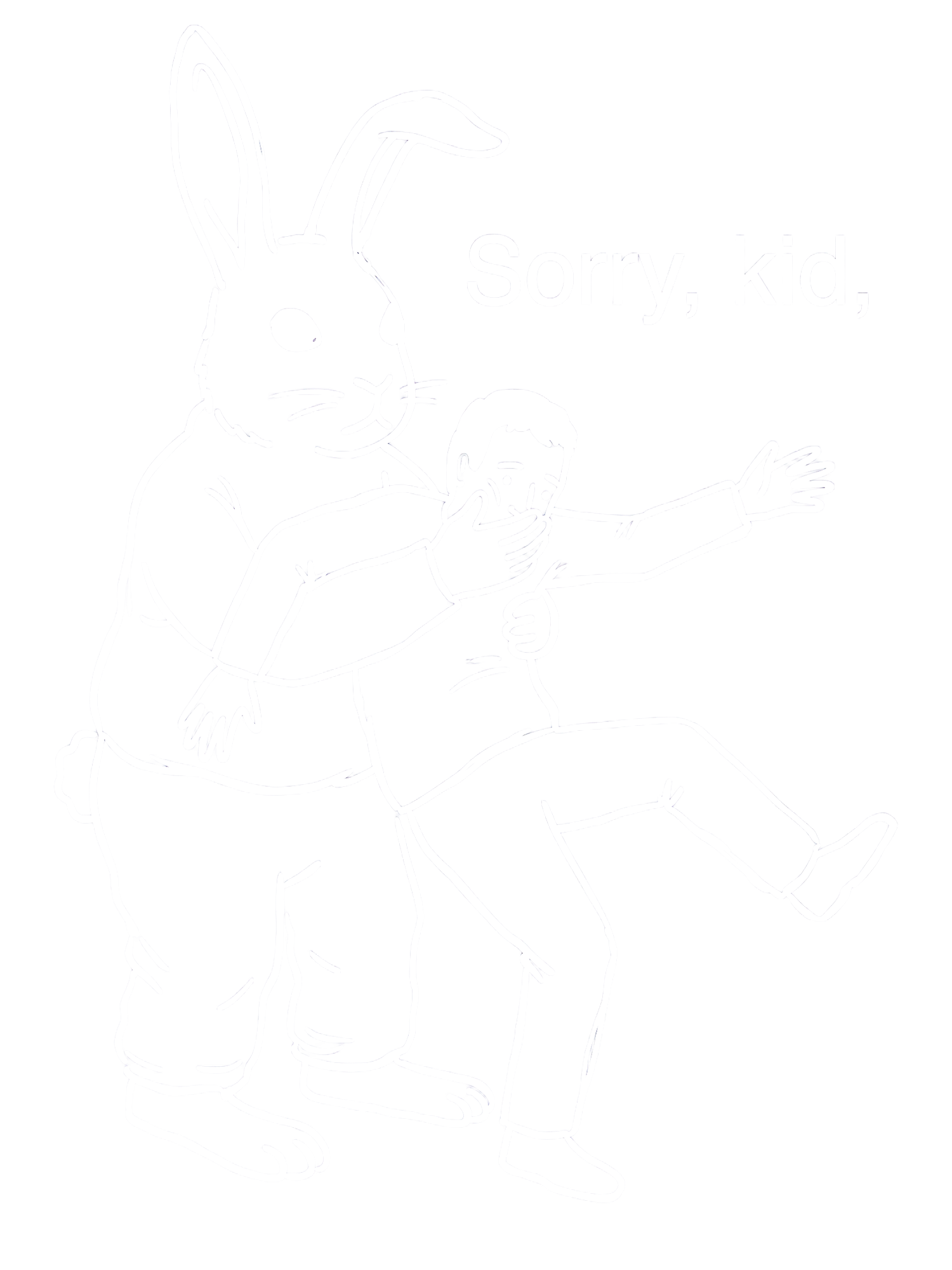 Sorry, kid Washed Tshirt
