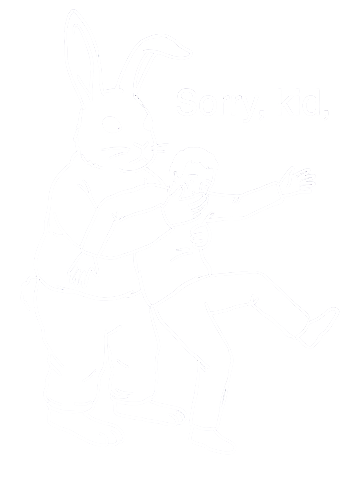 Sorry, kid Washed Tshirt