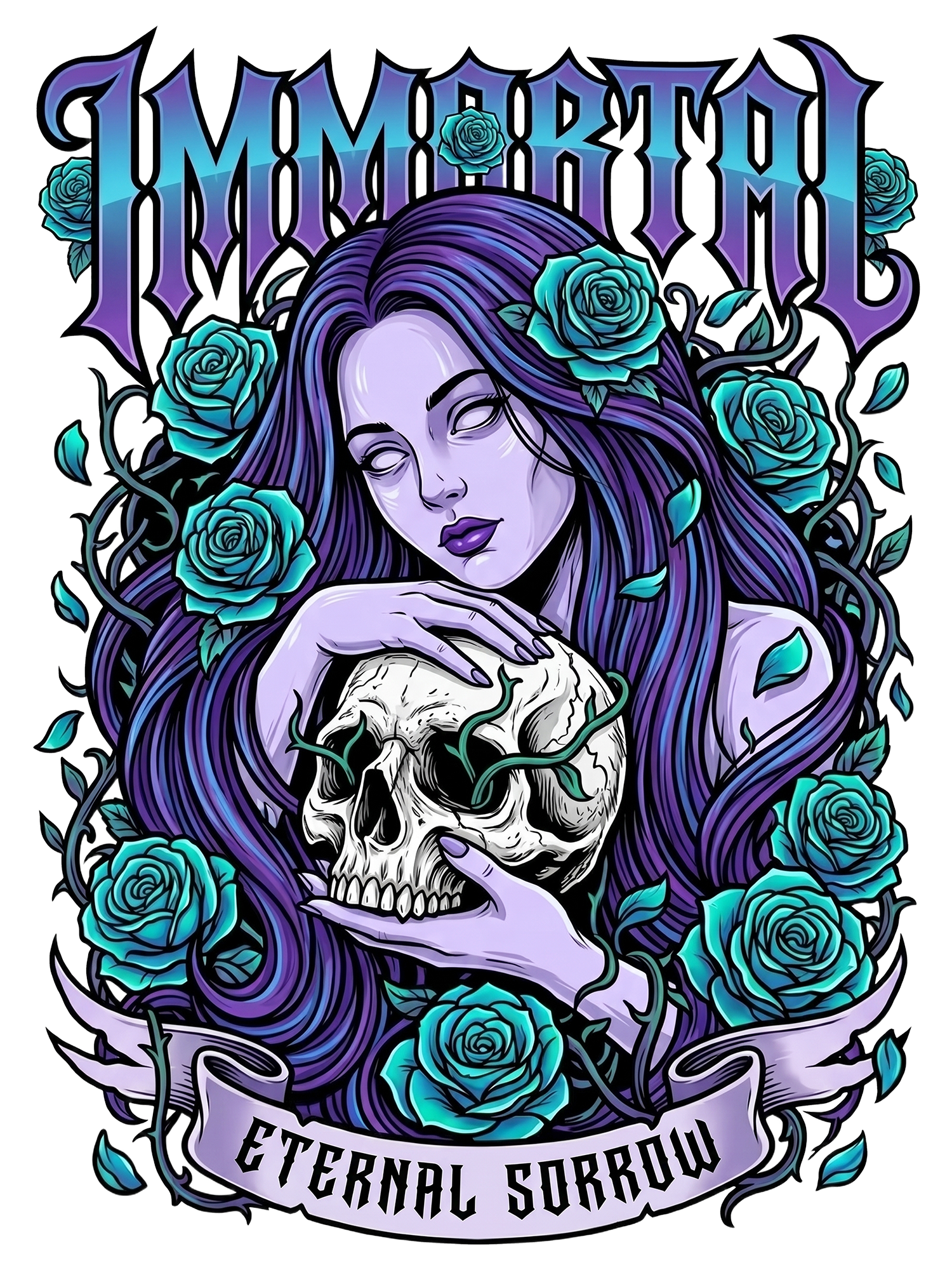 IMMORTAL ETERNAL SORROW Washed Tshirt