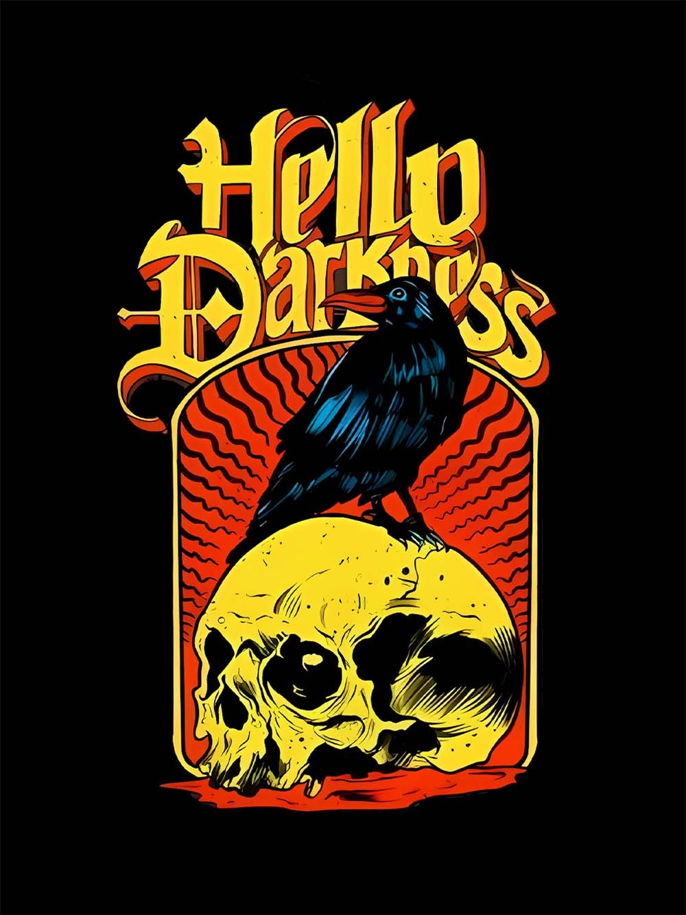 HELLO DARKNESS WASHED TSHIRT