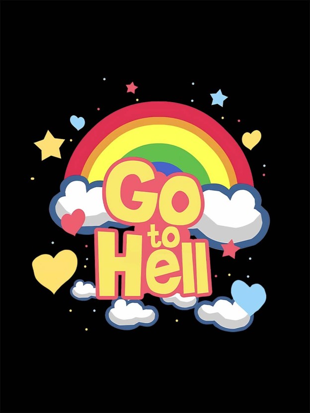 GO TO HELL WASHED TSHIRT