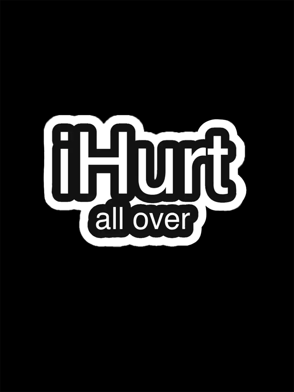 iHurt All Over Washed Tshirt