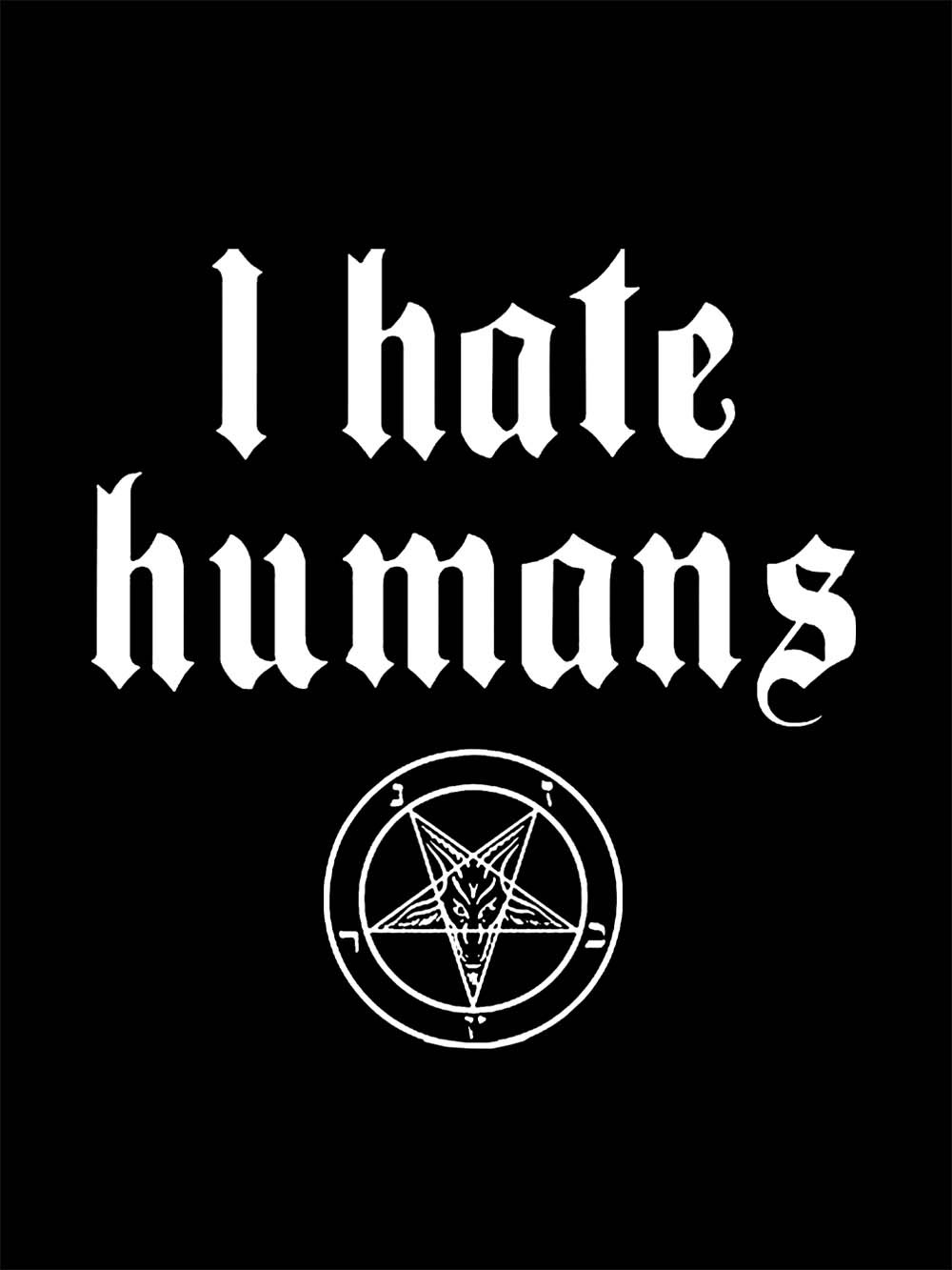 I HATE HUMANS WASHED TSHIRT