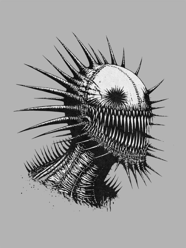 Spiked Nightmare Washed Tshirt