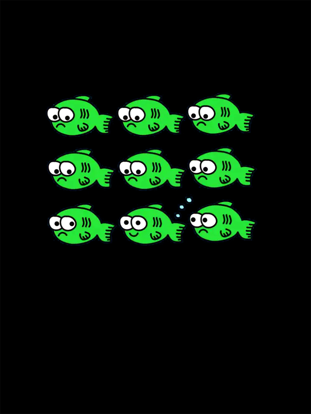 School of Quirky Fish Washed Tshirt