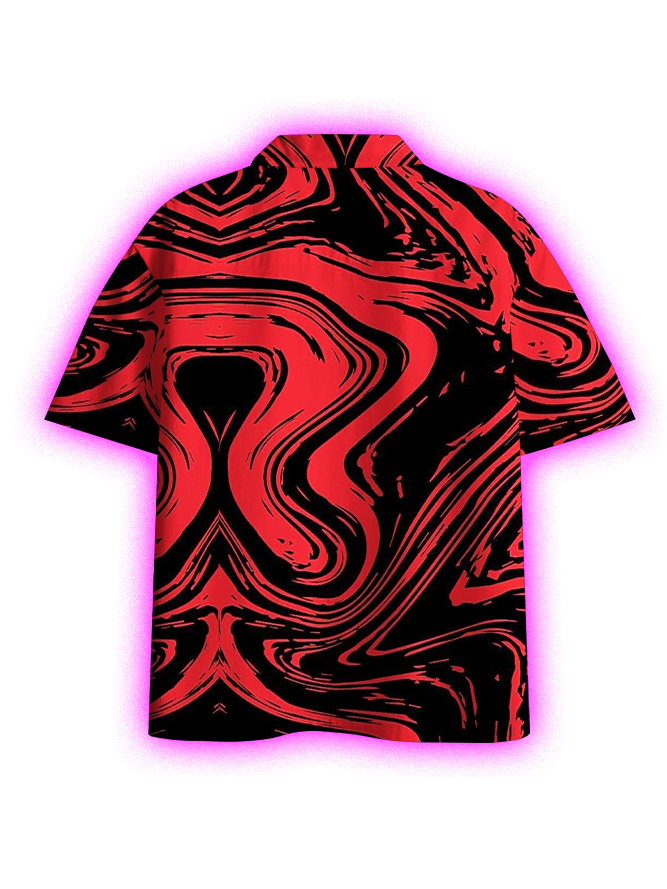 FLUID RED CHAOS WASHED TSHIRT