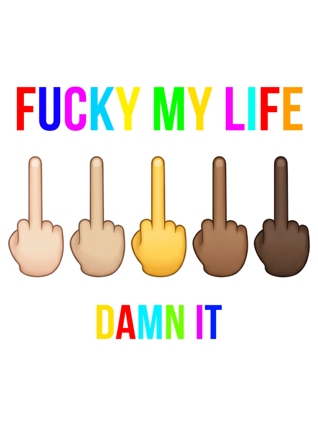 FUCKY MY LIFE Washed Tshirt