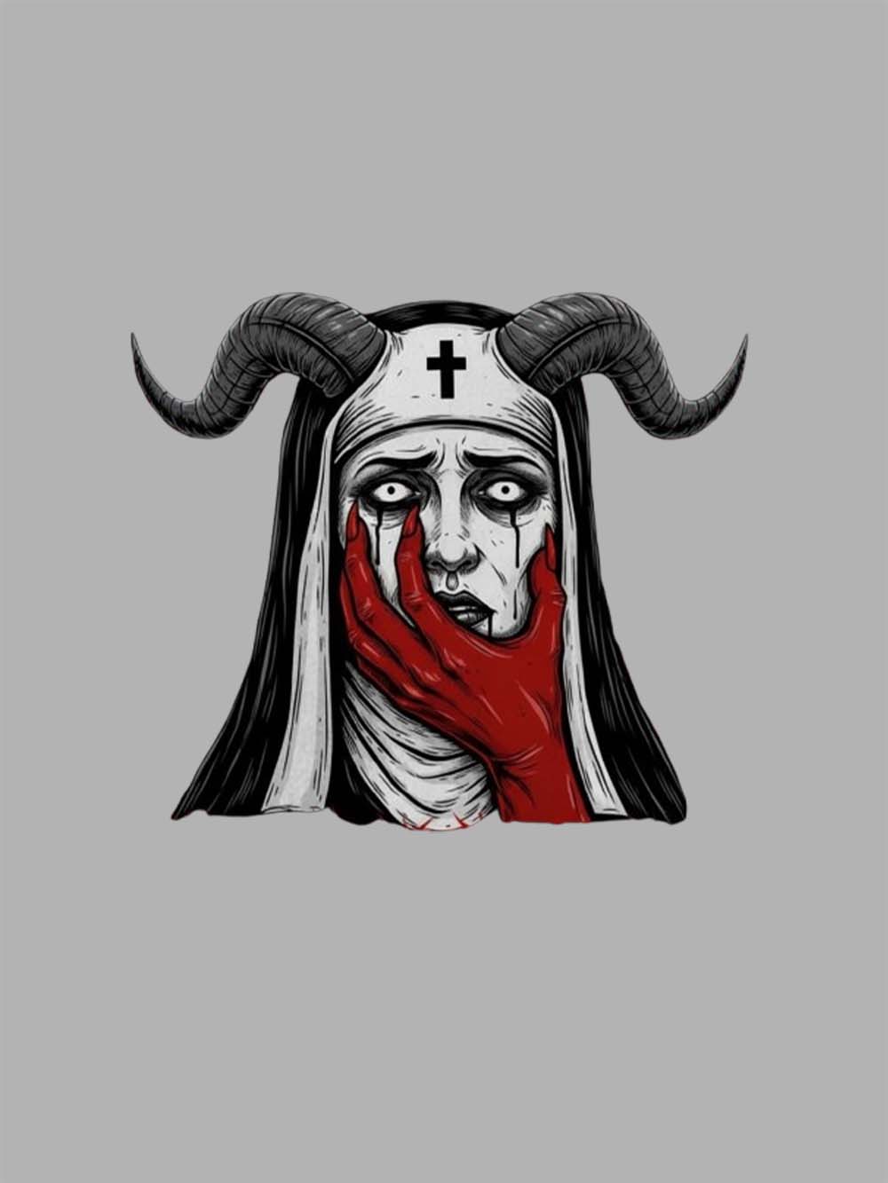 Demon Nun Washed Tshirt