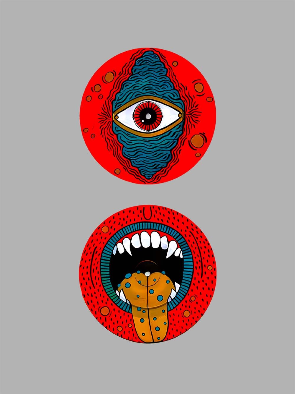 Eye and Mouth Realms Washed Tshirt