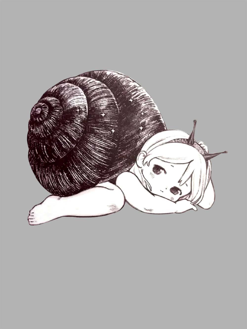 Snail Girl Washed Tshirt