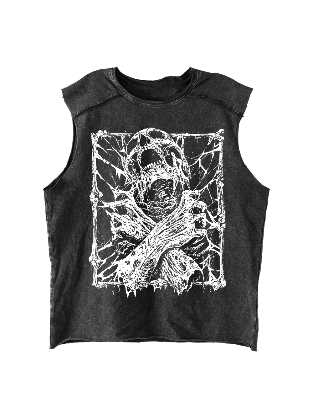 Entangled Terror Distressed Tank Top-ClassyOutlaw Sale