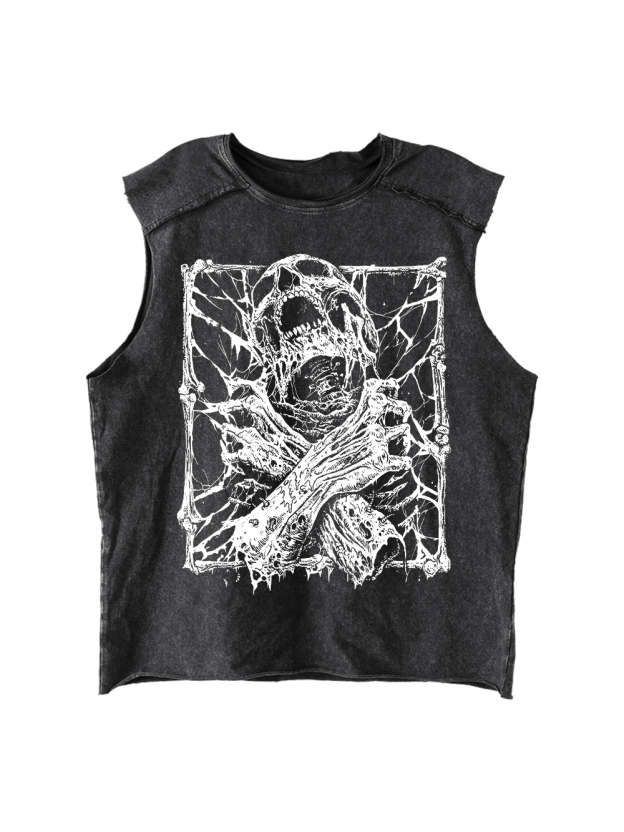 Entangled Terror Distressed Tank Top
