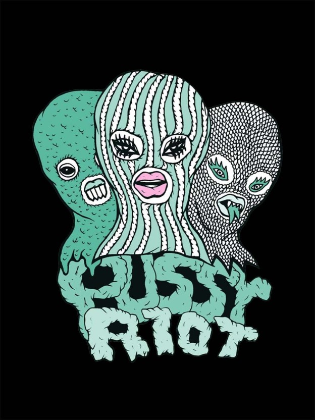 PUSSY RIOT WASHED TSHIRT