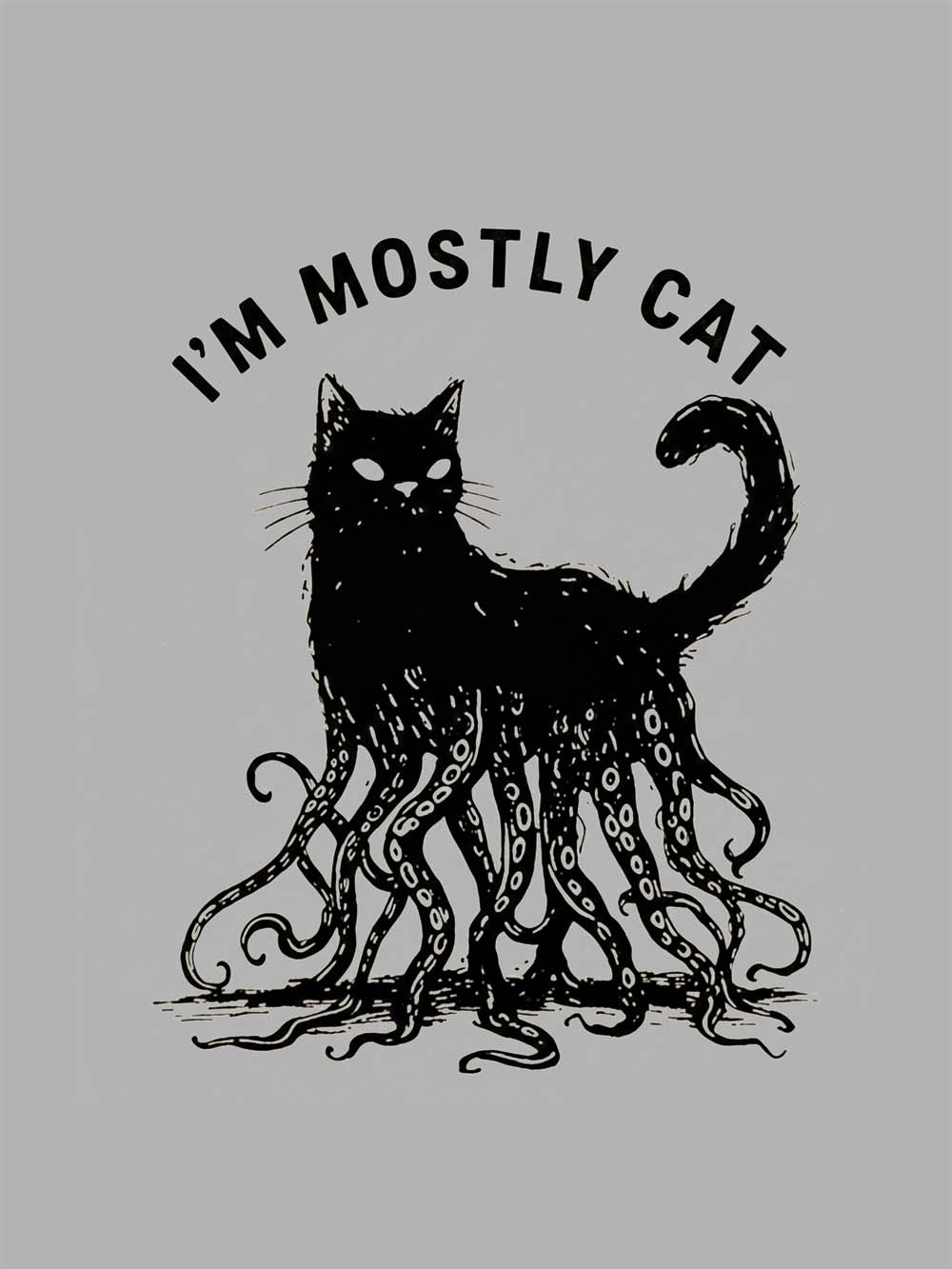 I Am Mostly Cat Washed Tshirt