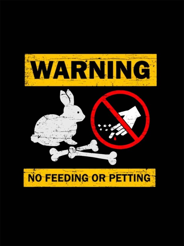 Warning No Feeding Or Petting Washed Tshirt
