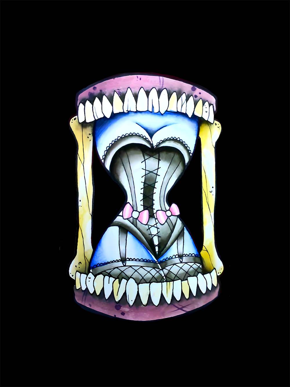 Hourglass of Teeth Washed Tshirt