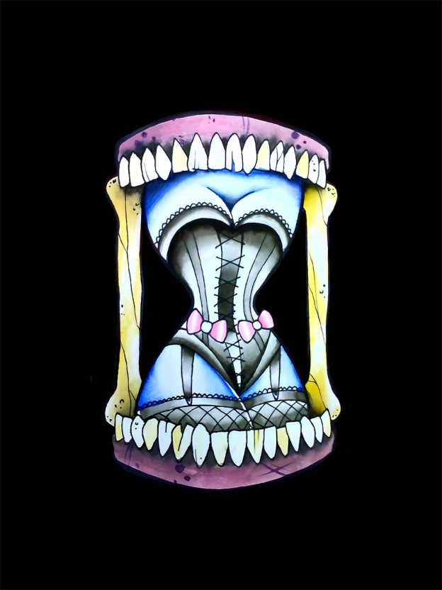 Hourglass of Teeth Washed Tshirt