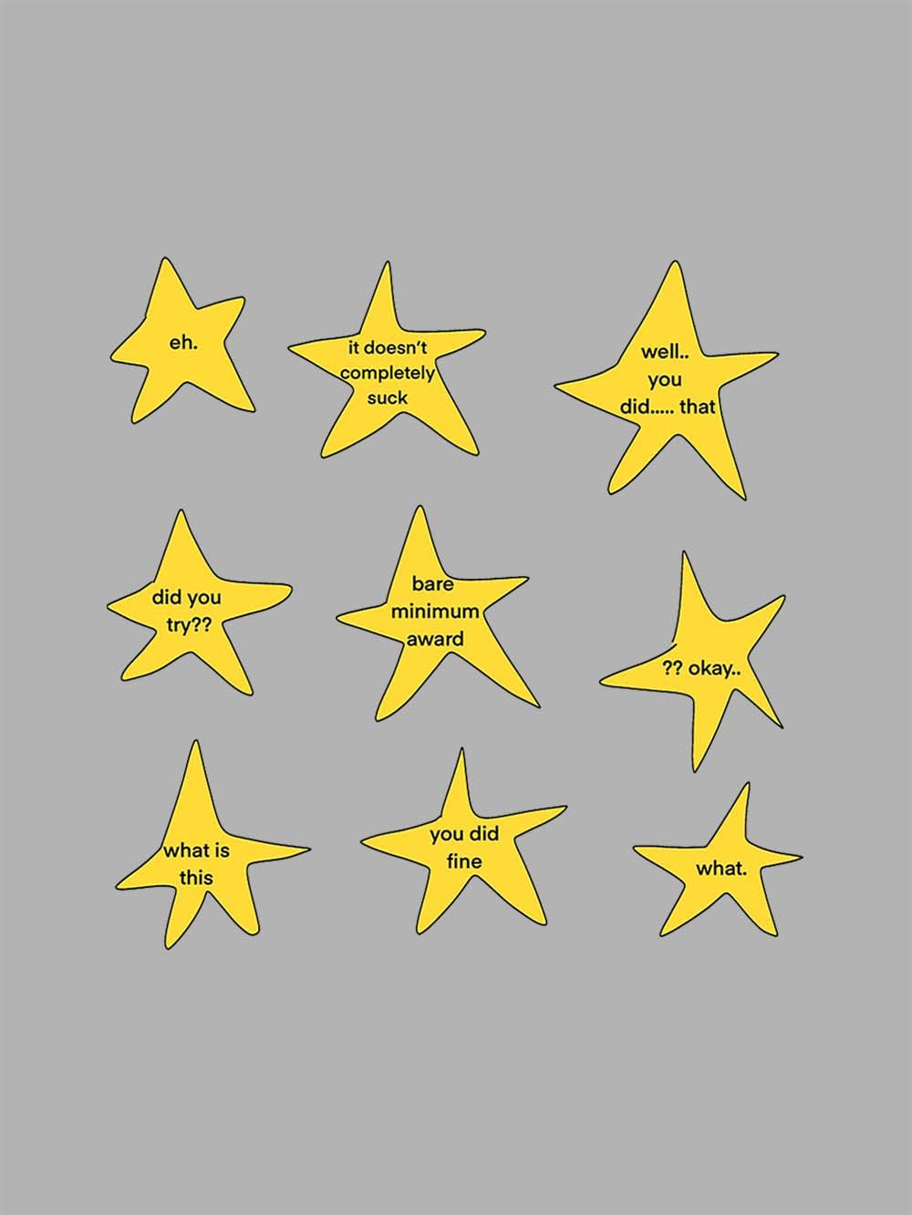 Snarky Gold Star Awards Washed Tshirt