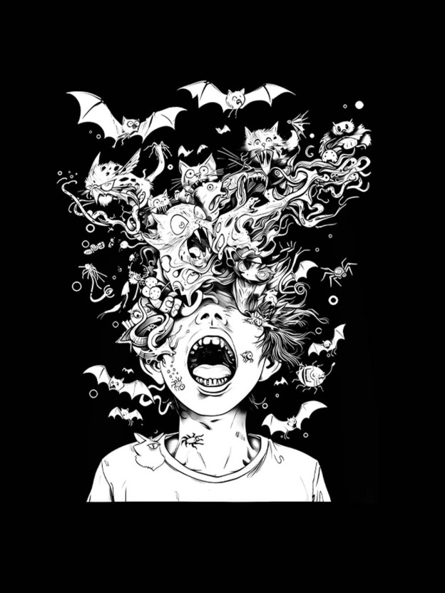 Chaotic Nightmare Washed Tank Top