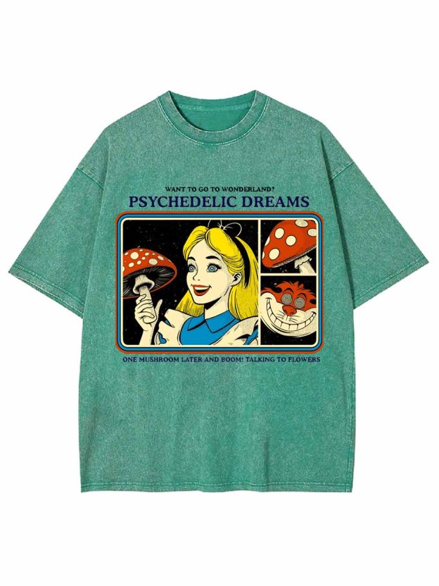 PSYCHEDELIC  DREAMS WASHED TSHIRT