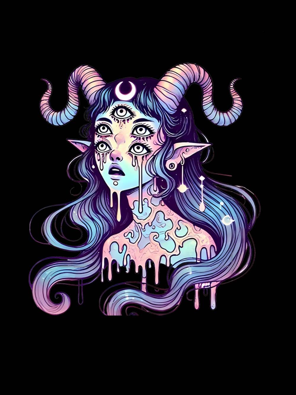 Mystic Melting Siren Washed Tank Top