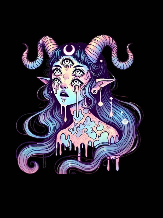 Mystic Melting Siren Washed Tank Top