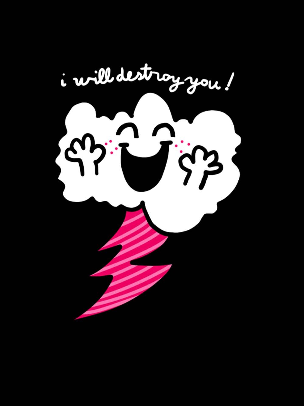 I Will Destroy You! Washed Tank Top