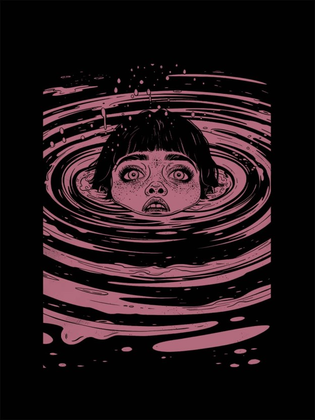 Drowning in the Abyss Washed Tshirt